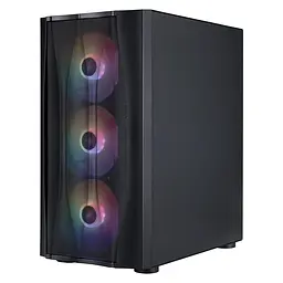 Корпус 1stPlayer X3-M-BK-4F1 Black без БЖ (X3-M-BK-4F1) - мініатюра 8