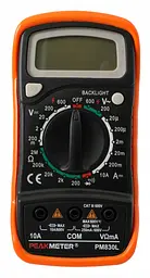 Цифровий мультиметр тестер з підсвіткою екрана PeakMeter PM830L