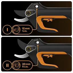 Акумуляторний секатор Fiskars ePruner L Bypass до 30 мм USB-C, БЕЗ АКБ (1082298) - мініатюра 4