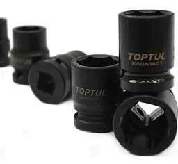 Набір ударних головок 1/2" 10-32мм + подовжувач 18 од. у ложементі Toptul GCAT1807 - мініатюра 2