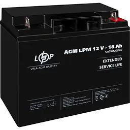Акумулятор LogicPower AGM 12V/18Ah/216Wh [4133] [109155]