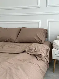 Постільна білизна полуторна Dushka Home Варена бавовна преміум 21668 160х215 см кориця - мініатюра 4