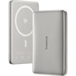 Зовнішній акумулятор Baseus PicoGo Ultra Slim Qi2 10000mAh 27W Silver (E0027203) [152273] - мініатюра 2