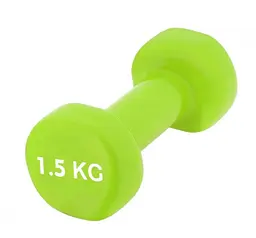 Гантель вінілова PowerPlay 1,5 кг. PP_4103 Зелена 1 шт (PP_4103_1,5kg)