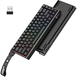 Клавіатура Onikuma ігрова MT-63 бездротова з RGB підсвіткою для ПК ігор та геймінгу Чорний