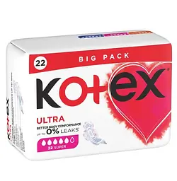 Гігієнічні прокладки Kotex Ultra Super 22 шт. - мініатюра 3