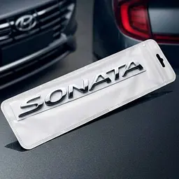 Емблема напис для Hyundai SONATA на двосторонньому скотчі 200х21 мм 17703