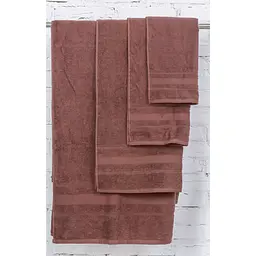 Набір банних рушників №5001 SoftNess Brown, 4 шт. (2200003183252) - мініатюра 2