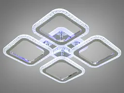 Стельова світлодіодна люстра з димером Diasha AS8170/4HR LED 3color 55W - мініатюра 3