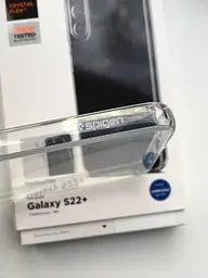 Оригінальний силіконовий протиударний чохол Spigen Liquid Crystal для Samsung Galaxy S22 Plus Прозорий (ACS03950) SM-S906 - мініатюра 6