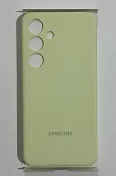 Оригінальний силіконовий чохол Silicone Case для Samsung Galaxy S24 (6.2") Light Green EF-PS921TGEGWW - мініатюра 4