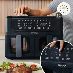 Аерофритюрка двокамерна Zeegma Dual 9 л Black - мініатюра 4