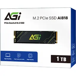 SSD 1Tb AGI AI818 M.2 2280 PCIe Gen 4x4 NVMe 1.4 QLC, Retail - мініатюра 3