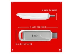 Флешка SanDisk 128 GB Phone Drive USB-C Arctic White (SDIXS0N-128G-GN6NE) - мініатюра 3