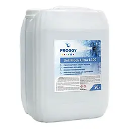 Рідкий коагулянт Froggy SetiFlock Ultra, 20 л проти каламутності води басейну