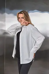 Сорочка для вагітних та годуючих з вареної бавовни Keala S Юла мама Молочний - мініатюра 4