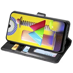 Шкіряний чохол-книжка GETMAN Gallant (PU) для Umidigi A7s Чорний - мініатюра 3