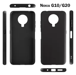 Силіконовий чохол BeCover для Nokia G10/G20 Black (706931) - мініатюра 2