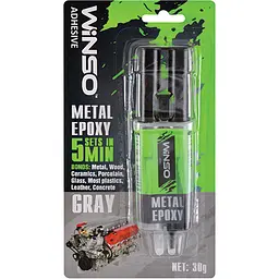 Клей епоксидний двокомпонентний Winso Metal Epoxy 30 г