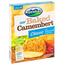 Сир запечений Alpenhain Baked Camamber Classic Камамбер та соус із журавлини 57% 200 г