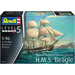 Збірна модель Revell Барк H.M.S. Beagle рівень 5, масштаб 1:96, 178 деталей (RVL-05458)