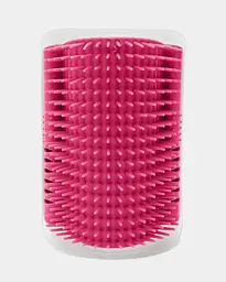 Щітка-чесалка для кішок Semi Brush-comb, Pink з кутовим кріпленням до стіни - мініатюра 4