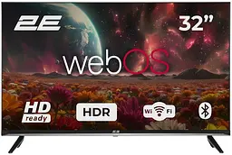 Телевізор 32" LED HD 60Hz Smart WebOS Black 2E teh0018401