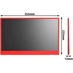 Монітор портативний 15.6" ZSUS PM15AR Red teh0023939 - мініатюра 3