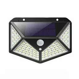 Світильник на сонячній батареї Solar без датчика руху з акумулятором 25 LED чорний duplication