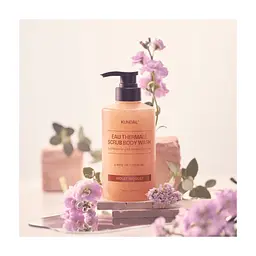 Гель для душу Kundal Eau Thermal Scrub Body Wash Violet Muguet 500 мл (8809809428655) - мініатюра 4