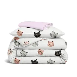 Дитяча постільна білизна фланель в ліжечко PLAYFUL CATS CS1 COSAS (4822052500323)