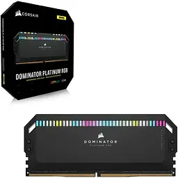 Модуль пам'яті Corsair DDR5 64GB (2x32) 6000MHz DOMINATOR PLATINUM RGB Black XMP 3.0 (CMT64GX5M2B6000C40) Б/в - мініатюра 5