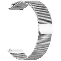 Ремінець до смарт-годинника BeCover Milanese Style для Samsung Galaxy (20mm)/Watch 5/ Watch 4.../Gear S2 Classic/Gear Sport Silver (707675)