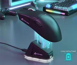 Комп'ютерна миша Attack SHARK X11 бездротова, ігрова, PAW3311, 22000 DPI 2,4G+Bluetooth Black - мініатюра 8