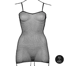 Міні-сукня Le Désir With Fishnet Structure, One Size (чорний) - мініатюра 7