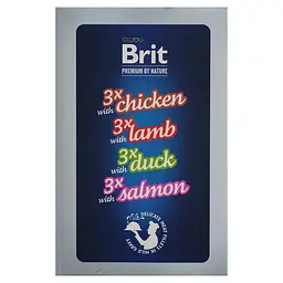 Вологий корм для стерилізованих котів Brit Premium Delicate Fillets in Gravy Family Plate Sterilised Сімейна тарілка в соусі 1020 г (12 x 85 г) - мініатюра 3