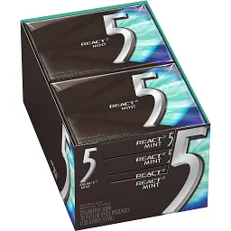 Жувальна гумка Wrigley's 5 GUM React Mint Gum Sugar Free 15 стіков - мініатюра 6