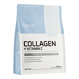 Препарат для суглобів і зв'язок OstroVit Collagen + Vitamin C, 400 грам - Без смаку