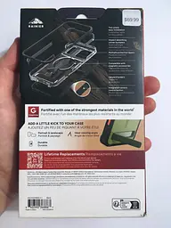 Чохол ZAGG Gear4 Rainier MagSafe KS для iPhone 17 Прозорий протиударний із підставкою Black аналог OtterBox - мініатюра 4