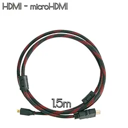 Кабель HDMI micro HDMI 1.5 м (V1.4) кабель мікро HDMI для телевізора/монітора мікро - мініатюра 2