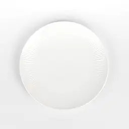 Тарілка МВМ My Home Промінь 20.5 см біла (KP-109 M WHITE) - мініатюра 2
