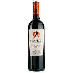 Вино Les Cabanes Chateau Jean Voisin AOP Saint-Emilion Grand Cru 2013, червоне, сухе, 0,75 л