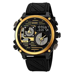 Наручний годинник чоловічий 2202PBKGD Black-Gold Skmei acs0030148