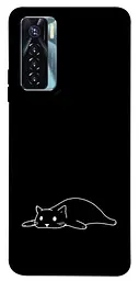 TPU чохол Demsky Lazy cat для TECNO Camon 17 Pro