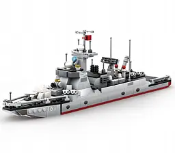 Конструктор Wange військовий корабель Type 052D Destroyer  дитячий конструктор, есмінець, 376 деталей