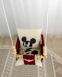 Гойдалка дитяча підвісна Mickey House, гойдалка дитяча м'яка тканинна - мініатюра 5