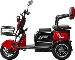 Електричний Трицикл Corso Ostin (1000W, 72V, 23Ah) + 1 Ящик Акумулятор, Гідравличні гальма Електробайк Скутер Сірий - мініатюра 2