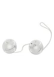 Вагінальні кульки Seven Creations Plastic Balls, 13 см, сріблястий - мініатюра 4