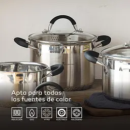 Каструля з кришкою MasterPro Foodies collection, 5 л (BGMP-1502-BK) - мініатюра 6