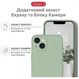 Чохол до мобільного телефона Intaleo SoftShell Apple iPhone 14 Green (1283126562341) - мініатюра 3